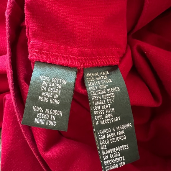 Vintage  Ralph Lauren Dry Goods Jean Jacket Red Size Small - Picture 10 of 10